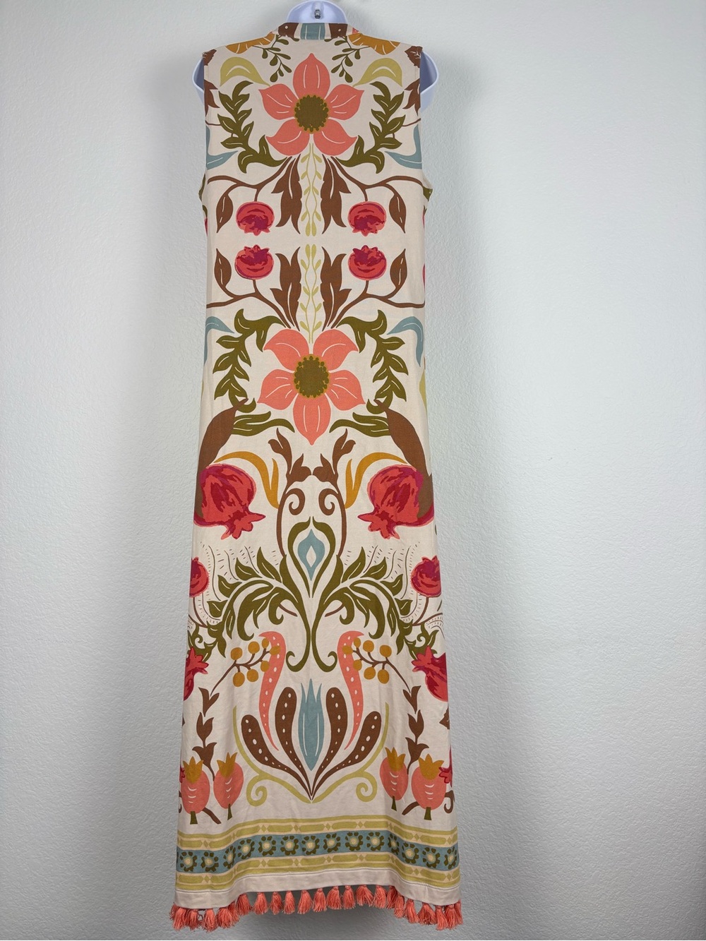 Spartina 449 Kit Midi Dress Peruvian Cotton Floral Summer Boho Resort Medium - Picture 10 of 13